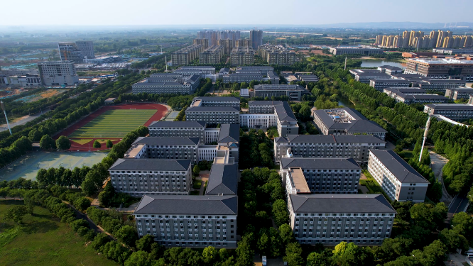 河南洛阳师范学院全景航拍