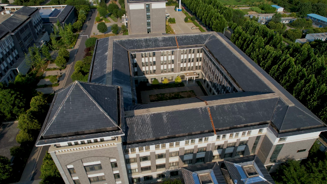 河南洛阳师范学院全景航拍