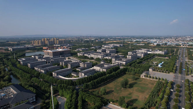 河南洛阳师范学院全景航拍