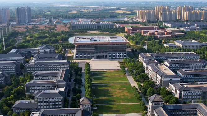 河南洛阳师范学院全景航拍