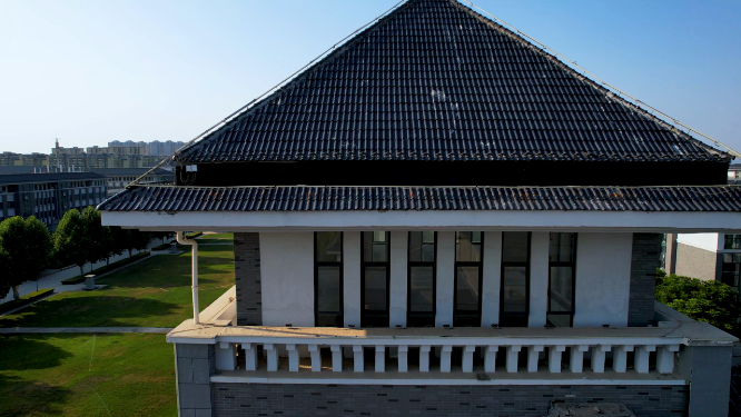 河南洛阳师范学院全景航拍