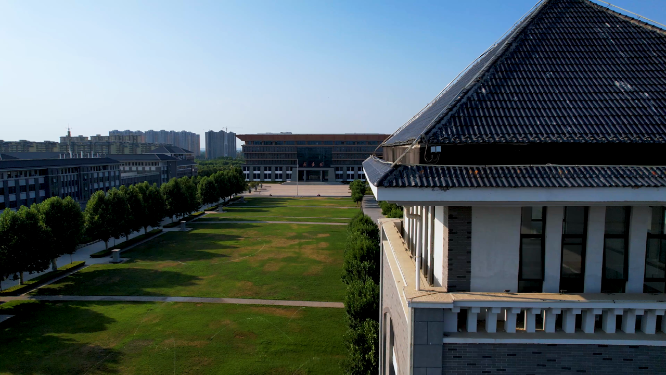 河南洛阳师范学院全景航拍