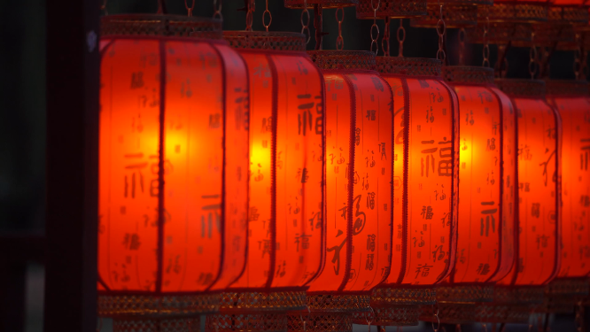 河南洛阳洛邑古城夜晚景色拍摄