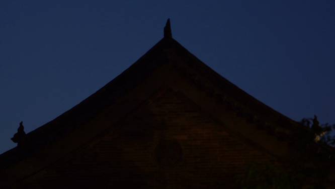 河南洛阳洛邑古城夜晚景色拍摄