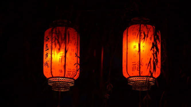 河南洛阳洛邑古城夜晚景色拍摄