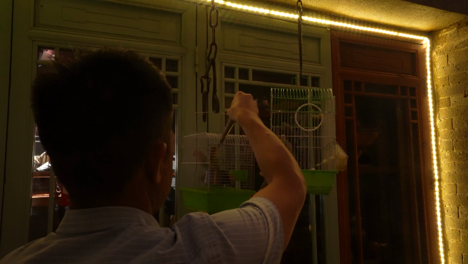 河南洛阳洛邑古城夜晚景色拍摄