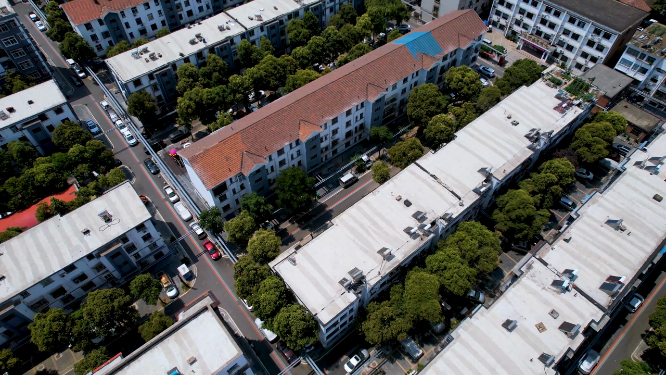 河南洛阳王城公园周围城市空镜全景航拍