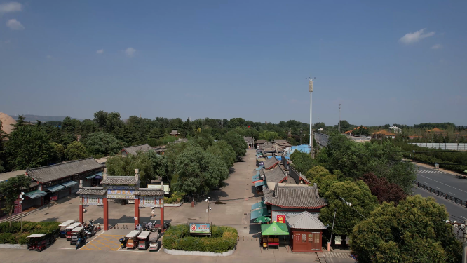 河南洛阳白马寺全景航拍