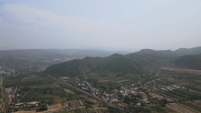 河南信阳航拍城市风光 