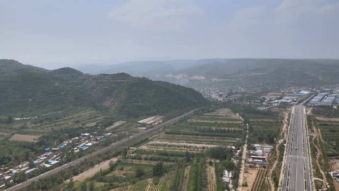 河南信阳航拍城市风光 
