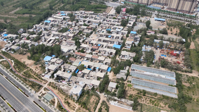 河南信阳航拍城市风光 