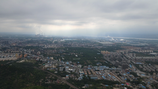 河南三门峡高阳山自然风光景色航拍