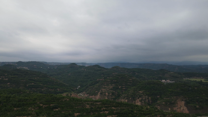 河南三门峡高阳山自然风光景色航拍