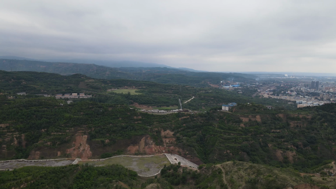 河南三门峡高阳山自然风光景色航拍