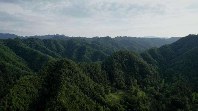 航拍山区大山自然风光生态环境