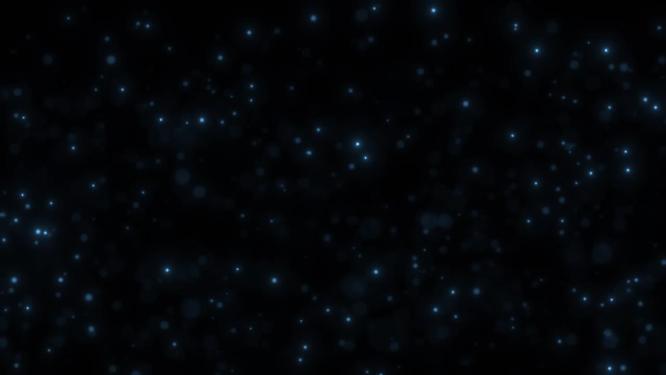 蓝色粒子星空