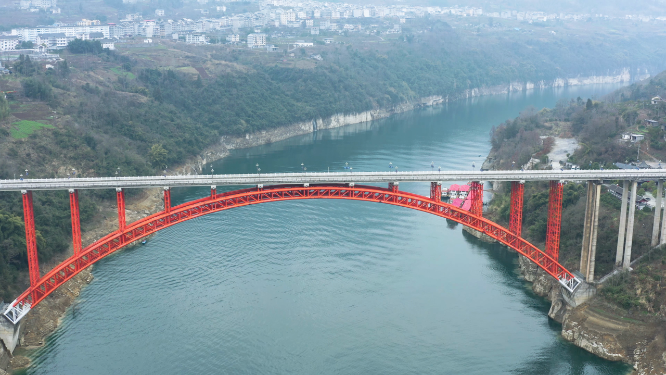 恩施景阳大清江航拍风光