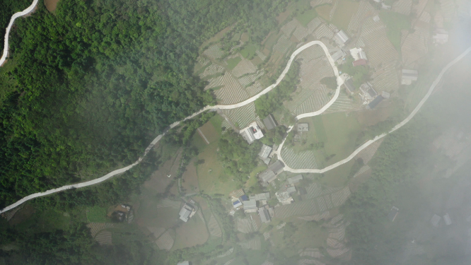 4k航拍恩施山川大地山村地脉森林公路