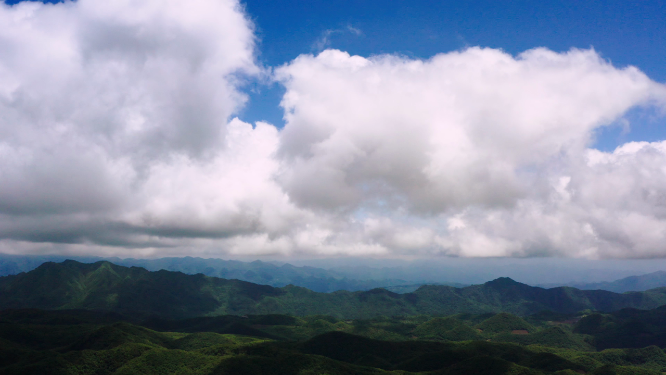 4k航拍高山峡谷云海