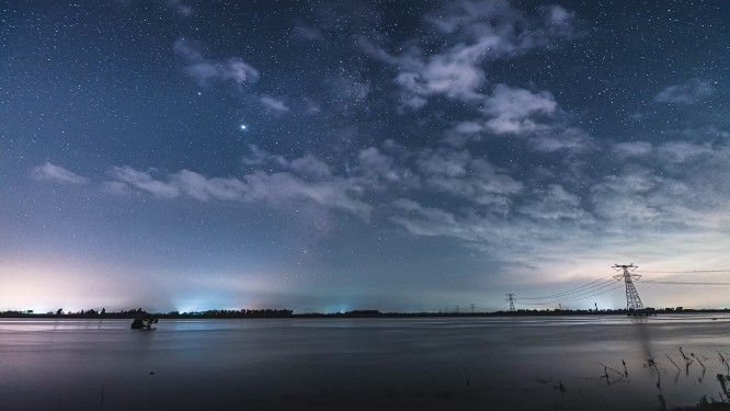 6k湖面星空延时