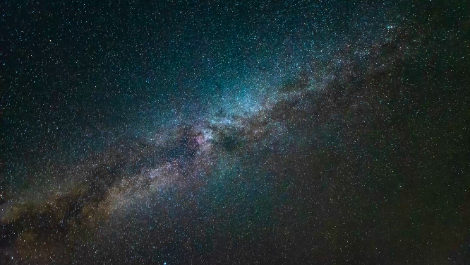 4K银河星空夜空宇宙星系运动延时素材