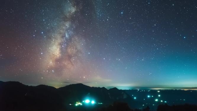 4k山顶星空延时