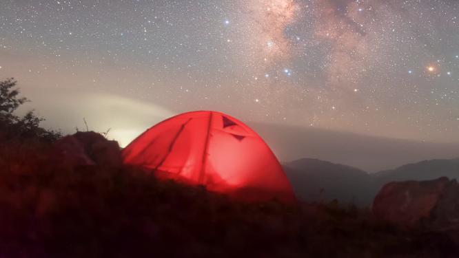 4k星空夜景延时