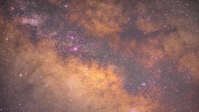 4k星空银河特写夜景延时