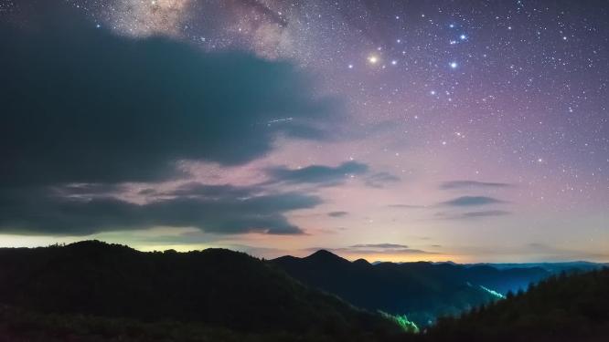 4k星空夜景延时