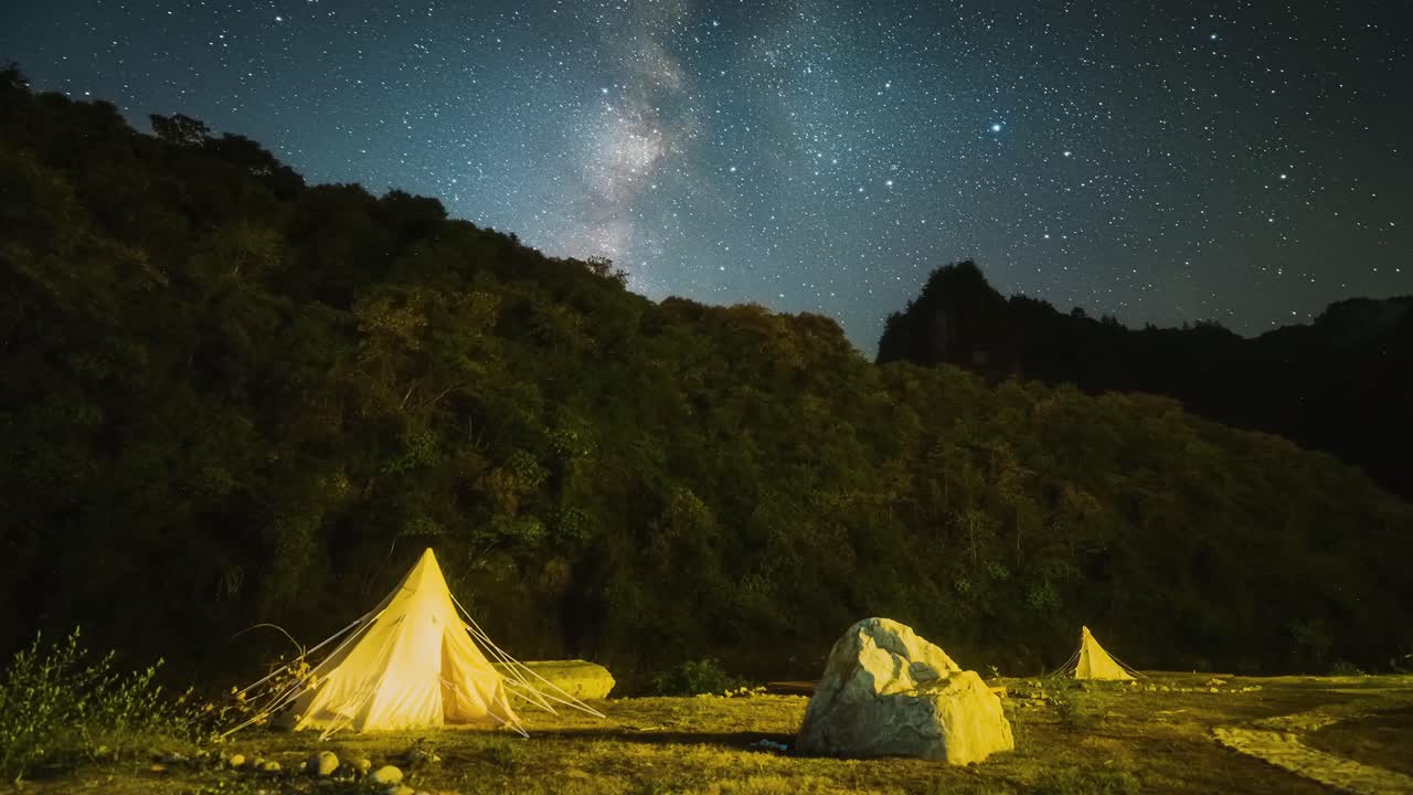 4k星空夜景延时
