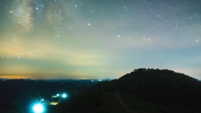 4k山顶星空延时