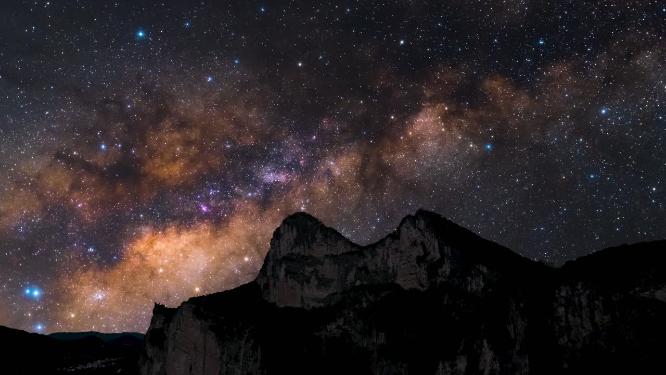 4k山顶星空延时