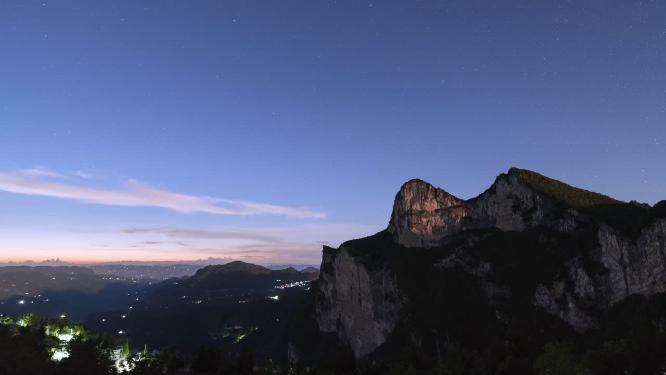 4k山顶星空延时