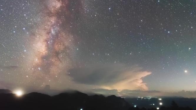 4k星空夜景延时