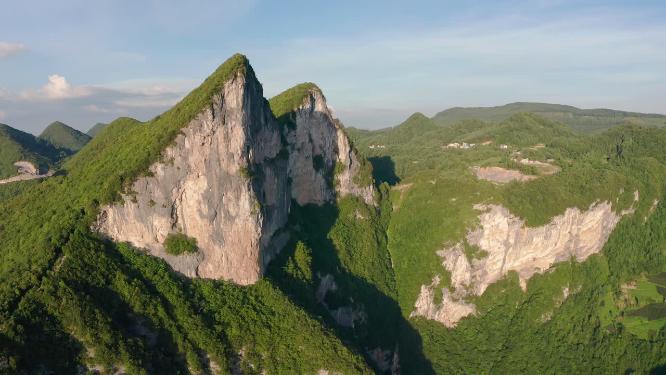 4k航拍恩施高山地形