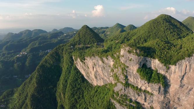 4k航拍恩施高山地形