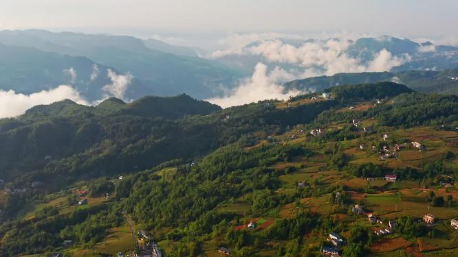 4k航拍高山云海