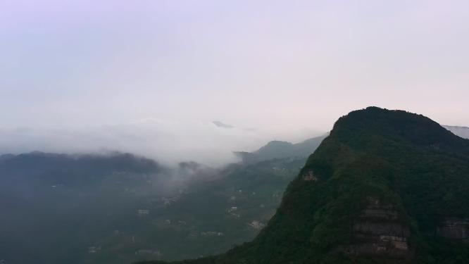 4k航拍高山云海