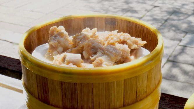 美食蒸排骨茶点