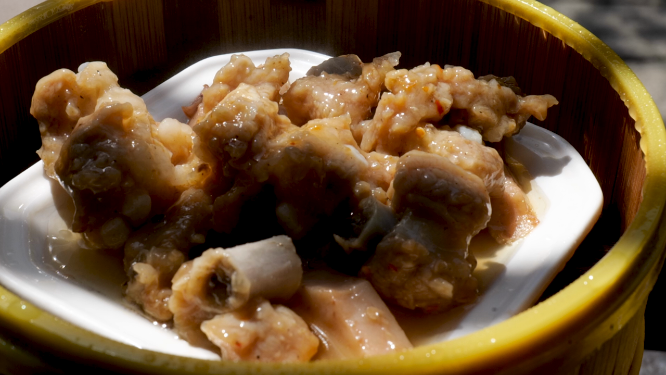 美食蒸排骨茶点