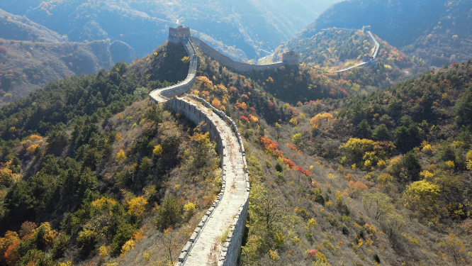 司马台长城秋景航拍