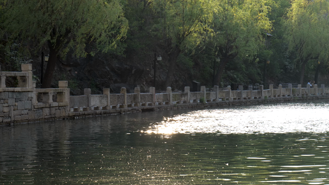 北京古水公园湖泊
