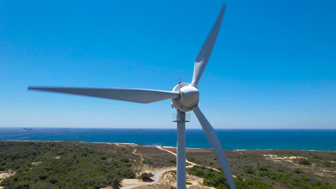 发电用风车特写风力发电新能源风力发电风车