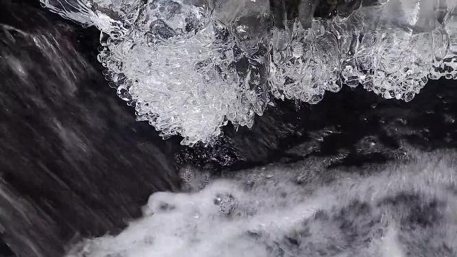 东北冬季雪原冰河美景实拍 冰雪融化