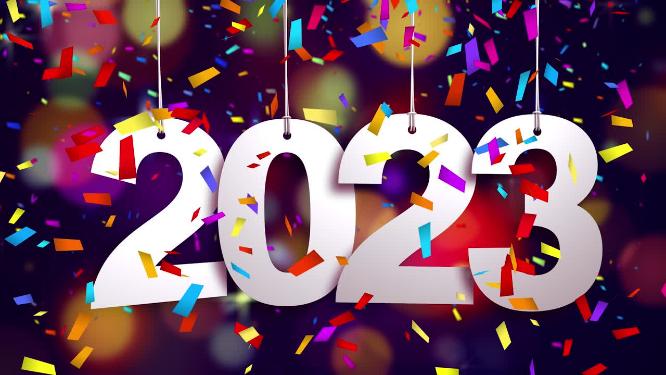 2023新年倒数迎新春拜年年会活动开场