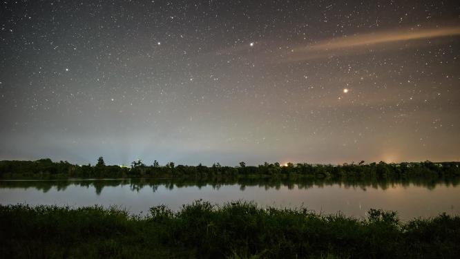 唯美星空银河延时