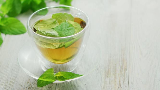 玻璃杯泡茶茶叶水超清唯美