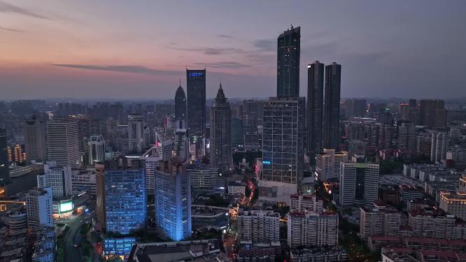 上海地标建筑城市航拍