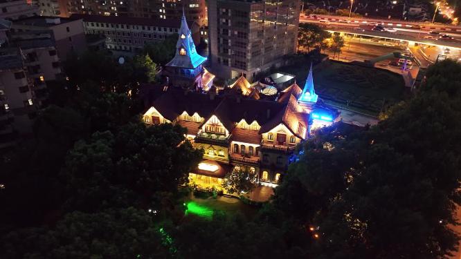 上海地标建筑城市航拍