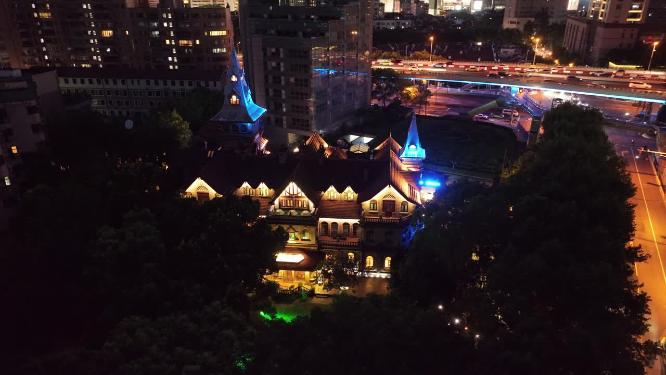 上海地标建筑城市航拍